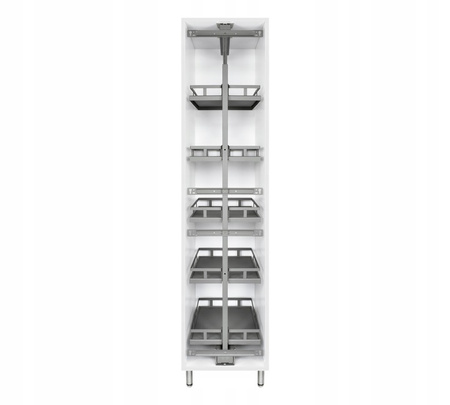 SMARTT KOSZ SPACE CARGO DO SZAFKI 15 PEŁNE DNO WYSUW DOCIĄG 127-157cm 4 PÓŁKI ANTRACYT