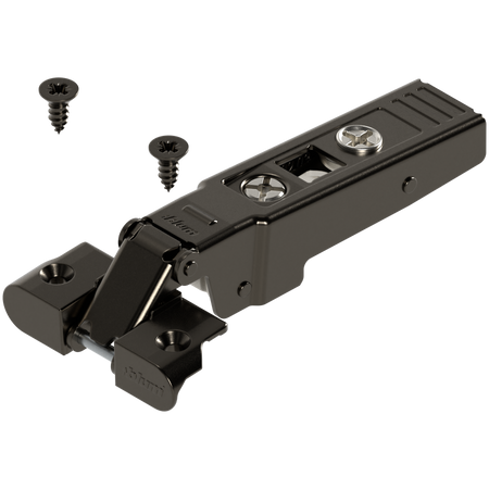 BLUM 70T950A CLIP top zawias do ram. alumin. 95°, Drzwi nakładane, bez sprężyny, puszka: na wkręty, CZARNY ONYKS