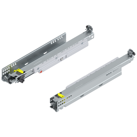 BLUM 760H4000T MOVENTO z TIP-ON, pełny wysuw, prowadnica, 40 kg, dł.=400 mm, wymaga sprzęgła, lewa+prawa cynkowana