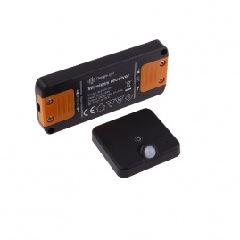 Design Light DELI 2 - bezprzewodowy zestaw PIR do szaf ze ściemniaczem, kolor czarny