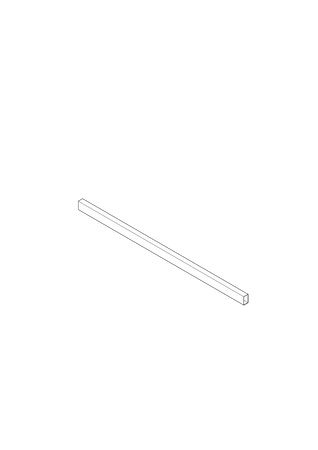 BLUM ZRG.1104Q ORGA-LINE Reling poprzeczny, do szer. korpusu KB=1200 mm, długość=1104 mm, do przycięcia, do TANDEMBOX antaro BIAŁY