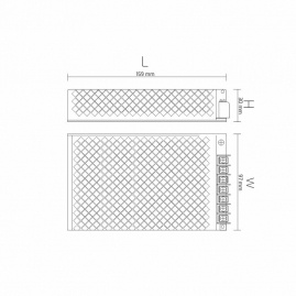 Design Light Zasilacz modułowy wentylowany 150W
