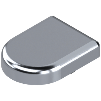 BLUM 84.4120 Zawias do drzwi szklanych - zaślepka puszki, w formie-D, CHROM