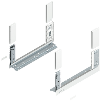 BLUM 780C4002S Bok szuflady LEGRABOX, wysokość C (177 mm), dł.=400 mm, lewy+prawy, do LEGRABOX free BIAŁY MAT