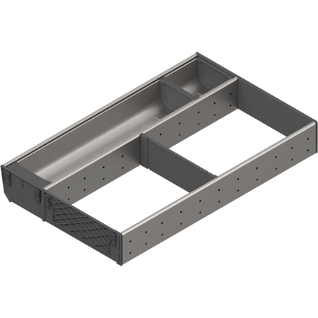 BLUM ZSI.500KI3N ORGA-LINE wkład kombi (częściowe wypełnienie), do szuflady standardowej TANDEMBOX, dł. NL=500 mm, szer. korpusu KB=800 mm, szer.=289 mm INOX