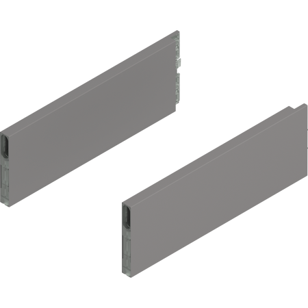 BLUM ZL4.300S.E MERIVOBOX BOXCAP, dł.=300 mm, wysokość E, lewy+prawy, SZARY INDIUM MAT