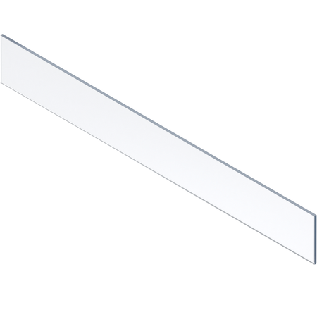 BLUM ZE4H1058 MERIVOBOX element dekoracyjny-przód, wysokość E (142.5 mm), szer. korpusu KB=1200 mm (18/19 mm), szkło przezroczyste, 1 szt.