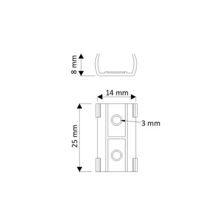 Design Light Uchwyt montażowy do wyłącznika IR S01 BIAŁY