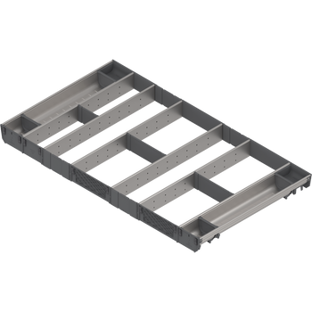 BLUM ZSI.10VUI7 ORGA-LINE wkład kombi (całkowite wypełnienie), do szuflady standardowej TANDEMBOX, dł. NL=550 mm, szer. korpusu KB=1000mm INOX
