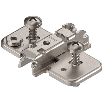 BLUM 174H7130E CLIP prowadnik, krzyżakowy, 3 mm, Stal, z kołkiem rozporowym EXPANDO, RW: mimośród