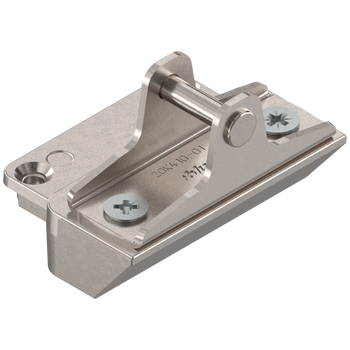 BLUM 20K4101A AVENTOS HK-XS do frontów uchylnych, Mocowanie frontu do wąskiej ramki aluminiowej, na wkręty