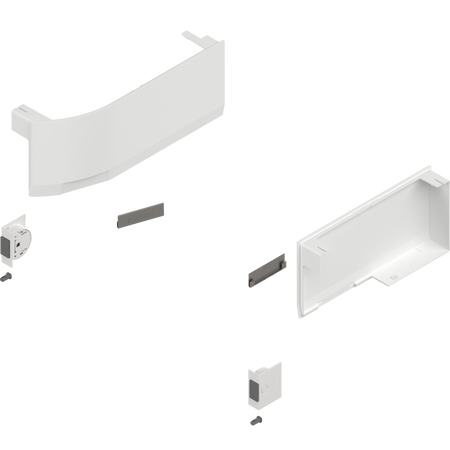 BLUM 23K8000 Front uchylny AVENTOS HK top, zestaw zaślepek (włącznie z Włącznik wpuszczany, w kpl.), lewa/prawa, do SERVO-DRIVE BIAŁY