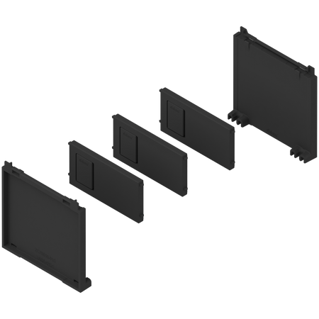 BLUM ZC7B0100S AMBIA-LINE zestaw na butelki, do LEGRABOX/MERIVOBOX CZARNY MAT