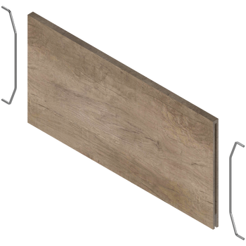 BLUM ZC7Q0P0FH AMBIA-LINE listwa poprzeczna, do LEGRABOX/MERIVOBOX do szuflady z wysokim frontem (ZC7F400RHP), w opcji drewnopodobnej DĄB NEBRASKA