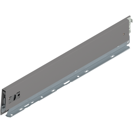 BLUM 470M5002S Bok MERIVOBOX, wysokość M (91 mm), dł.=500 mm, lewy, SZARY INDIUM MAT