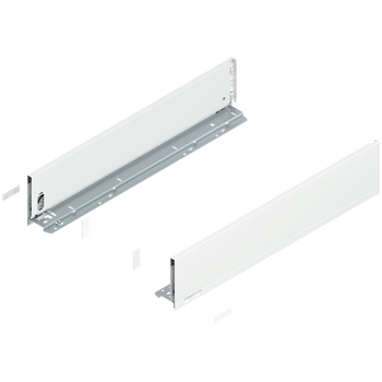 BLUM 770K6002S Bok szuflady LEGRABOX, wysokość K (128.5 mm), dł.=600 mm, lewy/prawy, do LEGRABOX pure BIAŁY MAT