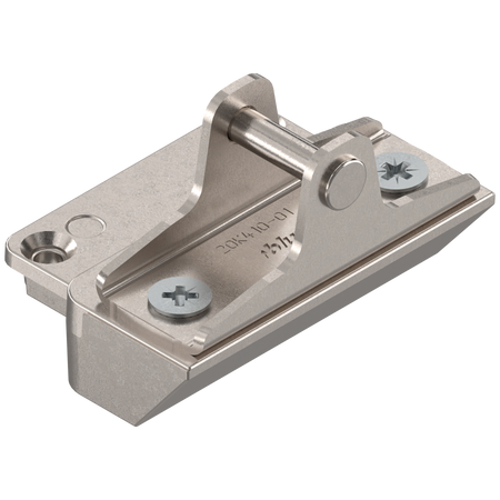 BLUM 20K4101A AVENTOS HK-XS do frontów uchylnych, Mocowanie frontu do wąskiej ramki aluminiowej, na wkręty