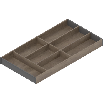 BLUM ZC7S600BH3 AMBIA-LINE wkład na sztućce do szuflady standardowej, do LEGRABOX/MERIVOBOX, w opcji drewnopodobnej, 7 przegródka na sztućce, dł.=600 mm, szerokość=300 mm DĄB NEBRASKA