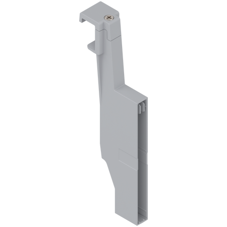 BLUM Z40D0002Z ORGA-LINE uchwyt listwy poprzecznej, do szuflady z wysokim frontem TANDEMBOX antaro, wysokość D, prawy, lewy JASNOSZARY