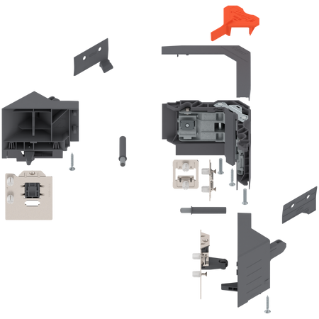 BLUM Z33M00E0A6 SYNCROMOTION Zestaw, Wysokość M SZARY