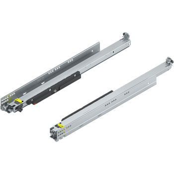 BLUM 766H6000T MOVENTO z TIP-ON, pełny wysuw do szuflady drewnianej, 60 kg, dł.=600 mm, wymaga sprzęgła, lewa+prawa