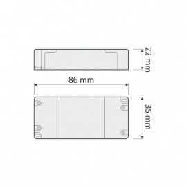 Design Light ZASILACZ LED 54W 12V DC STANDARD PLUS
