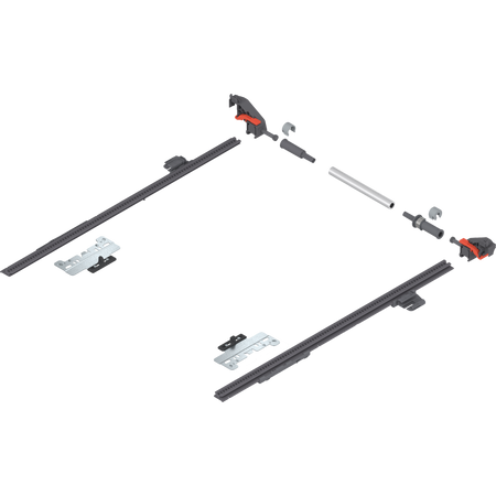 BLUM ZS4.400MU MERIVOBOX Stabilizacja boczna, dł.=400 mm, KB=1400 mm, pełen wysuw