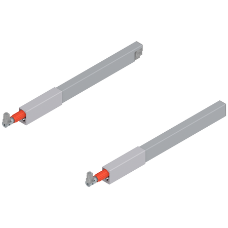 BLUM ZRG.237RSI Reling podłużny TANDEMBOX (górny), do szuflady z wysokim frontem, dł.=300 mm, lewy+prawy, do TANDEMBOX antaro SZARY