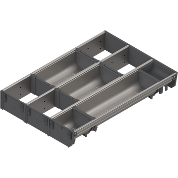 BLUM ZSI.450MI3 ORGA-LINE wkład kombi (częściowe wypełnienie), do szuflady standardowej TANDEMBOX, dł. NL=450 mm, szer. korpusu KB=600 mm, szer.=297mm INOX
