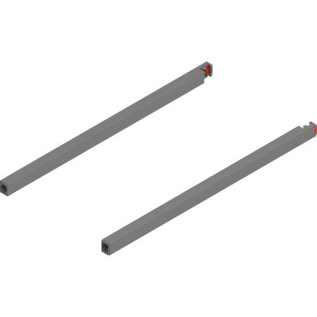 BLUM ZR4.400RS Reling podłużny MERIVOBOX, dł.=400 mm, lewy+prawy, SZARY INDIUM MAT