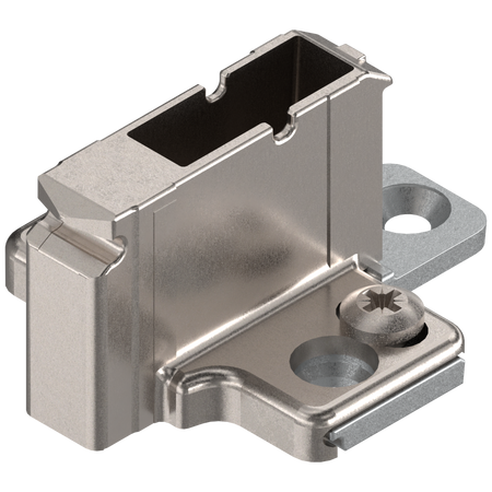 BLUM 175H9190.22 CLIP prowadnik, krzyżakowy, 18 mm, Cynk, wkręty EURO, RW: 2-częściowy