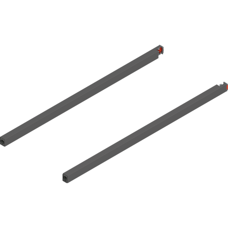BLUM ZR4.500RS Reling podłużny MERIVOBOX, dł.=500 mm, lewy+prawy, ANTRACYT MAT