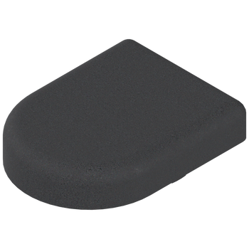 BLUM 84.4120 Zawias do drzwi szklanych - zaślepka puszki, w formie-D, CZARNY