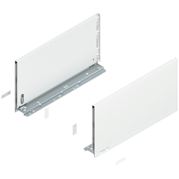 BLUM 770F4502S Bok szuflady LEGRABOX, wysokość F (241 mm), dł.=450 mm, lewy+prawy, do LEGRABOX pure BIAŁY MAT