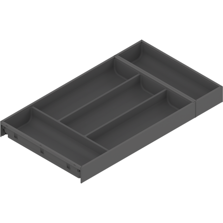 BLUM ZC7S550BS3 AMBIA-LINE  wkład na sztućce do szuflady standardowej, do LEGRABOX/MERIVOBOX, tworzywo sztuczne/stal, 5 przegródka na sztućce, dł.=550 mm, szerokość=300 mm ANTRACYT MAT