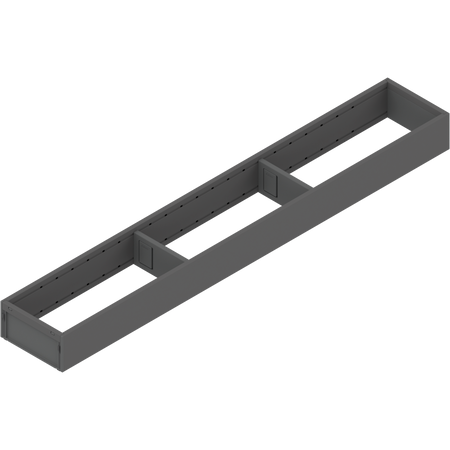 BLUM ZC7S650RS1 AMBIA-LINE ramki do szuflady standardowej, do LEGRABOX/MERIVOBOX, stal, dł.=650 mm, szerokość=100 mm ANTRACYT MAT