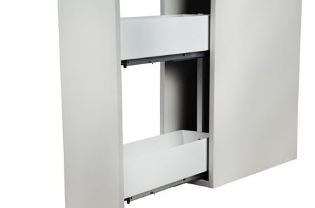 SMARTT KOSZ CARGO DO SZAFKI 20 CICHY DOMYK PEŁNE DNO WYSUW 2 POZIOMY PRAWY BIAŁY