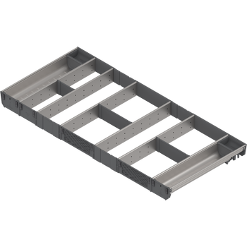 BLUM ZSI.10VUI4 ORGA-LINE wkład kombi (całkowite wypełnienie), do szuflady standardowej TANDEMBOX, dł. NL=450 mm, szer. korpusu KB=1000mm INOX