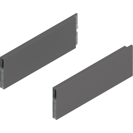 BLUM ZL4.300S.E MERIVOBOX BOXCAP, dł.=300 mm, wysokość E, lewy+prawy, ANTRACYT MAT