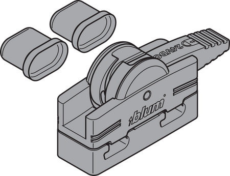 BLUM Z10V100E złącza pinowe SERVO-DRIVE (Zestaw), montaż bez użycia narzędzi