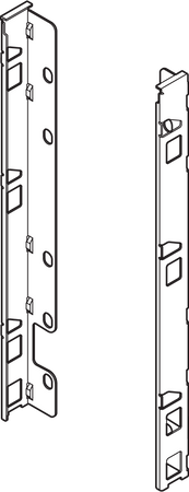 BLUM ZB7F000S Uchwyt drewnianej ścianki tylnej LEGRABOX, wys. F (257 mm), prawy+lewy ANTYRACYT MAT