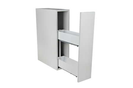 SMARTT KOSZ CARGO DO SZAFKI 20 CICHY DOMYK PEŁNE DNO WYSUW 2 POZIOMY PROWADNICE BLUM LEWY BIAŁY