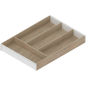 BLUM ZC7S450BH3 AMBIA-LINE wkład na sztućce do szuflady standardowej, do LEGRABOX/MERIVOBOX, w opcji drewnopodobnej, 4 przegródka na sztućce, dł.=450 mm, szerokość=300 mm DĄB BARDOLINO