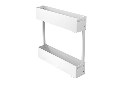 SMARTT KOSZ CARGO DO SZAFKI 15 CICHY DOMYK PEŁNE DNO WYSUW 2 POZIOMY LEWY BIAŁY