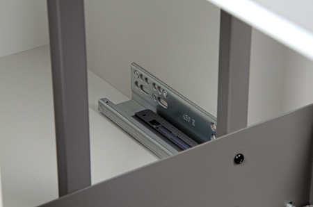 SMARTT KOSZ CARGO DO SZAFKI 40 CICHY DOMYK PEŁNE DNO WYSUW 2 POZIOMY PROWADNICE BLUM ANTRACYT