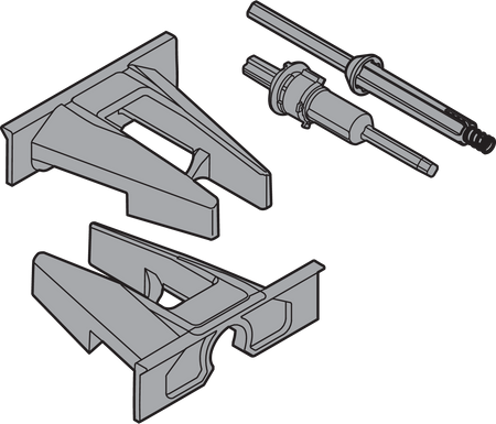 BLUM T57.7400.01 Sprzęgło TIP-ON i uchwyt