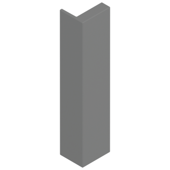 BLUM ZB4E00AK Zaślepka do MERIVOBOX, wysokość E, symetryczna, SZARY INDIUM MAT