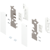 BLUM ZI7.2CS0 Mocowanie frontu LEGRABOX , wys. C, do szuflady wewnętrznej z elementami dekoracyjnymi, lewe+prawe, do LEGRABOX pure BIAŁY MAT