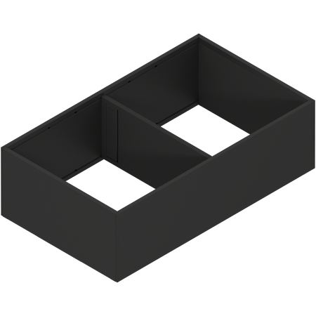 BLUM ZC7F400RSP AMBIA-LINE rama, do LEGRABOX/MERIVOBOX szuflady z wysokim frontem, stal, od dł.=400 mm, szerokość=218 mm CZARNY MAT