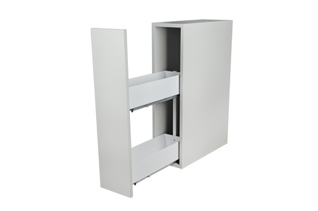 SMARTT KOSZ CARGO DO SZAFKI 20 CICHY DOMYK PEŁNE DNO WYSUW 2 POZIOMY PROWADNICE BLUM PRAWY BIAŁY